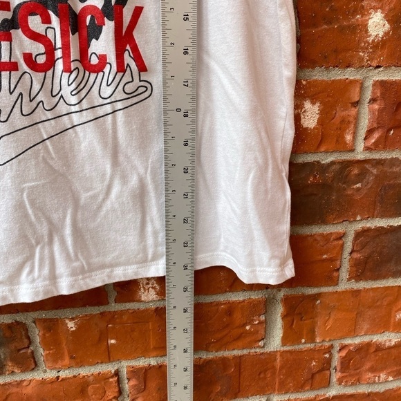 Torrid 0 Womens White Blue Split Vneck Tiger Short Raglan Sleeve Graphic Tee - Picture 5 of 7